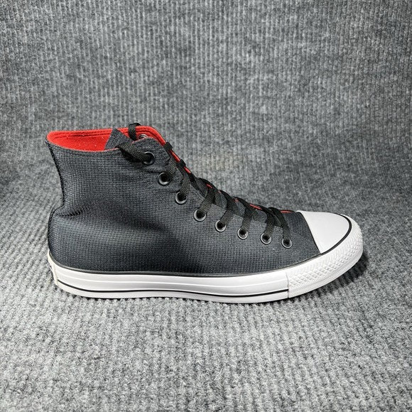 Converse‎ Chuck Hi Nylon Men's Size 11 Black Red Shoes Sneakers Walking 162390C - Picture 7 of 12